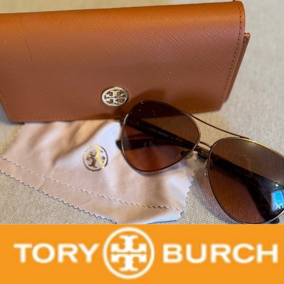 Tory Burch Aviator Sunglasses TY6031 - Picture 1 of 11